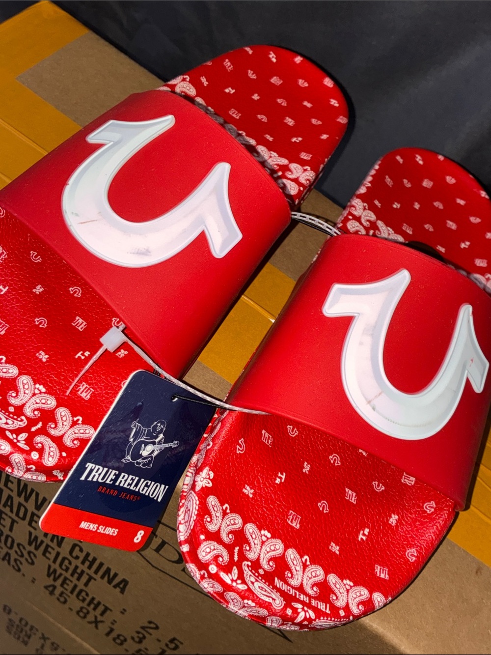 True Religion Bandana Slides